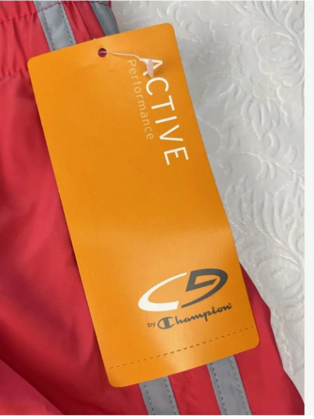 Champion Orange Athletic Shorts XXL Performance Running Gym Athleisure NWT‎